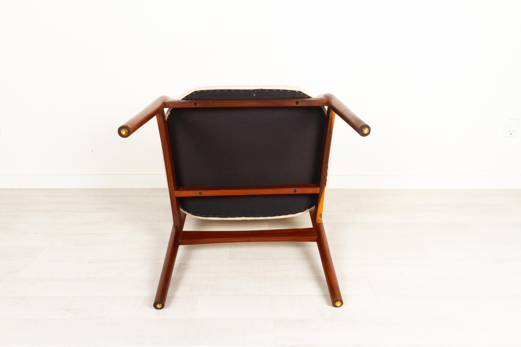 Vintage Danish Teak Armchair 1950s For Sale 12