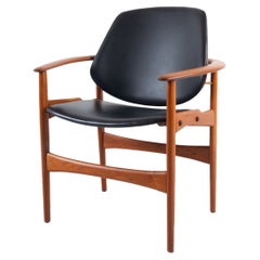 Vintage Danish Teak Armchair by Arne Hovmand-Olsen, 1960s