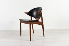 Poltrona danese vintage in teak di Arne Vodder per Vamo 1950s