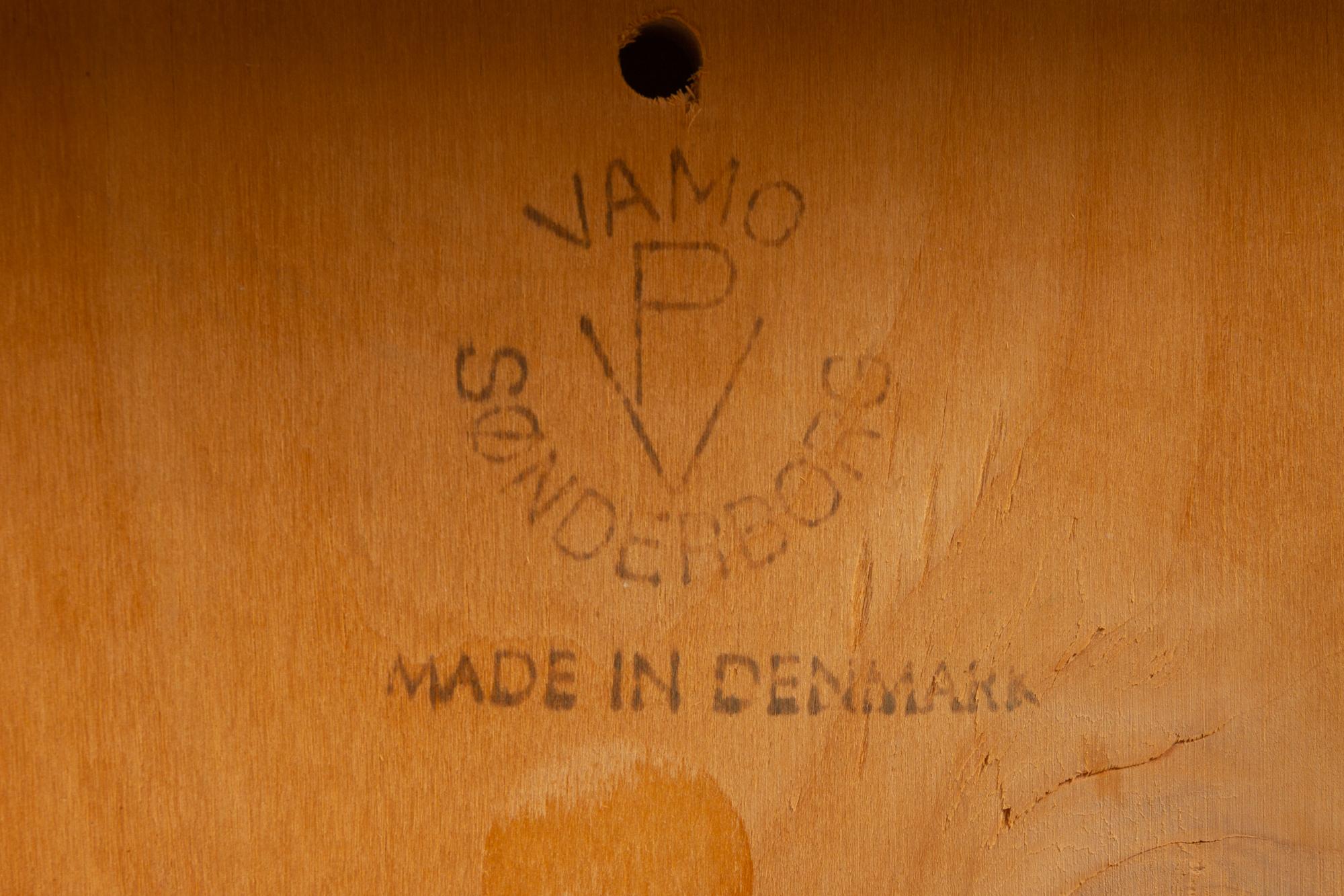 Vintage Danish Teak Armchair by Arne Vodder for Vamo 1950s 14
