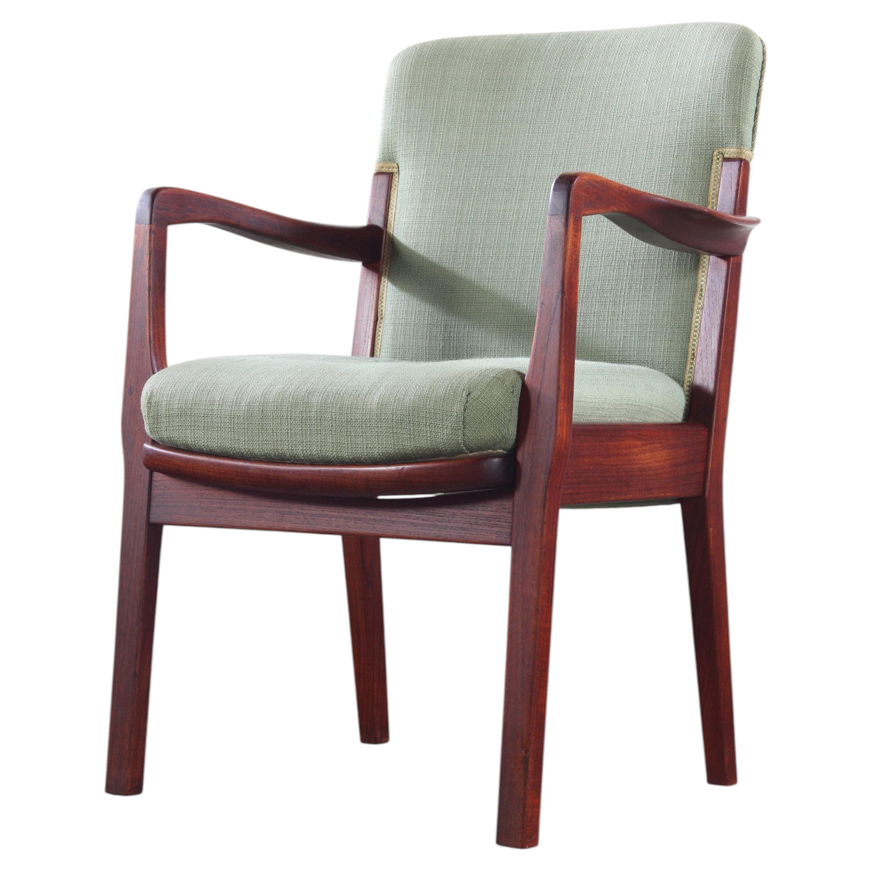 Vintage Danish Teak Armchair, Mid-Century Modern, 1950s