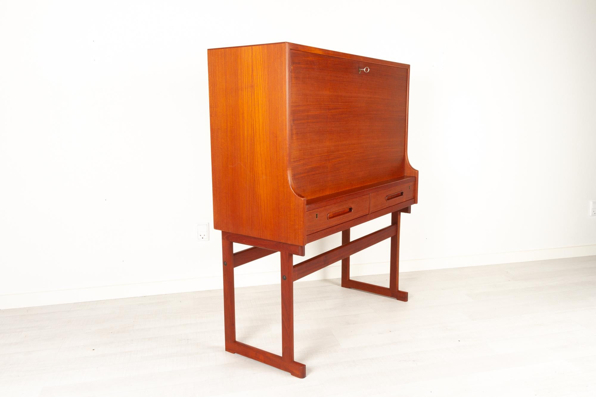 vintage teak bar cabinet