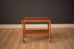 Vintage Danish Teak Bar Cart by Bowa