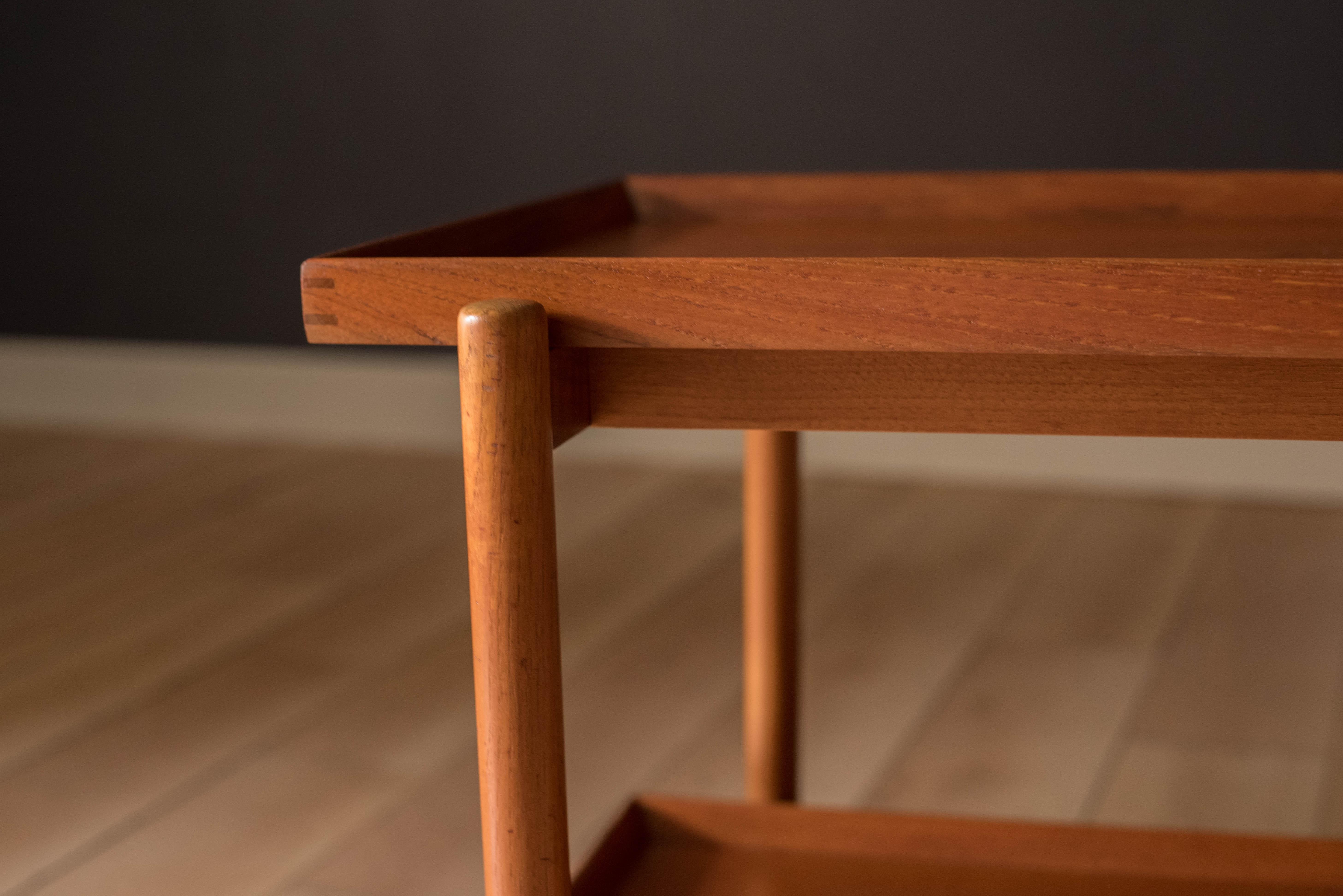 Vintage Danish Teak Bar Cart by Poul Hundevad 4