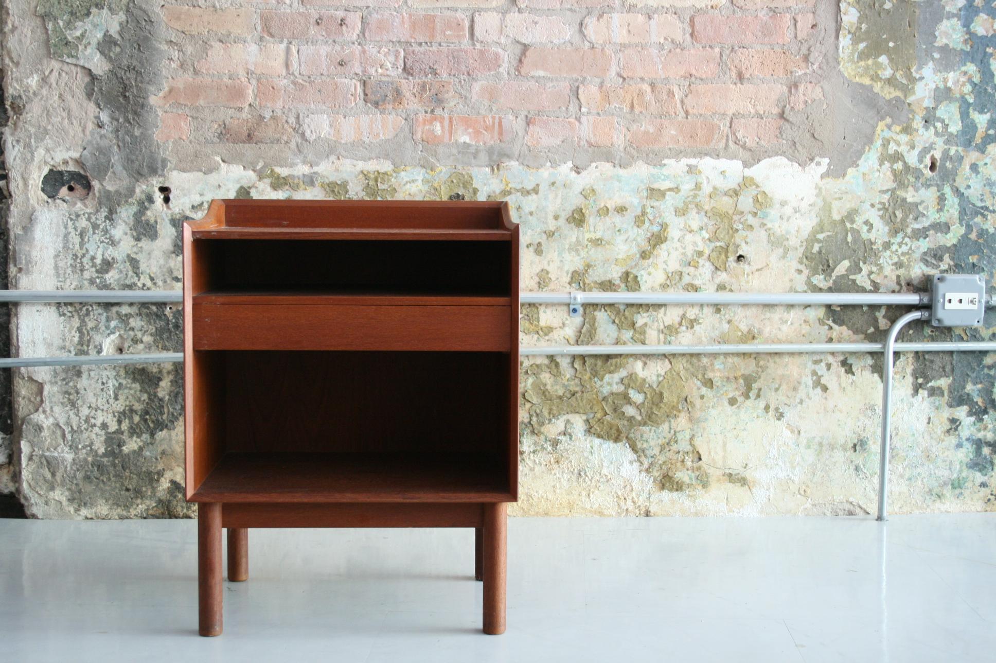 20th Century Vintage Danish Teak Bedside Table by Peter Hvidt & Orla Molgaard Nielson