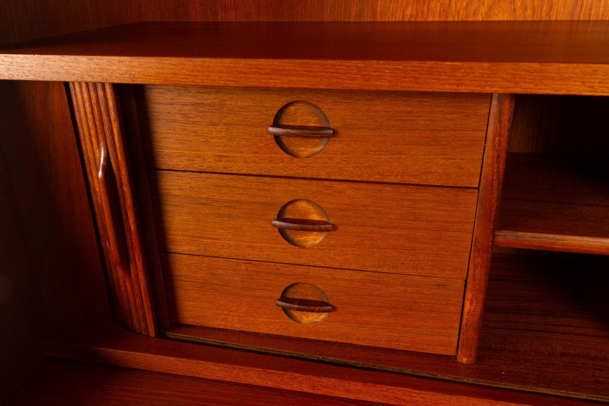 Vintage Danish Teak Bookcase, 1960s 5