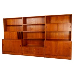 Used Danish Teak Bookcase by Clausen & Søn, 1960s