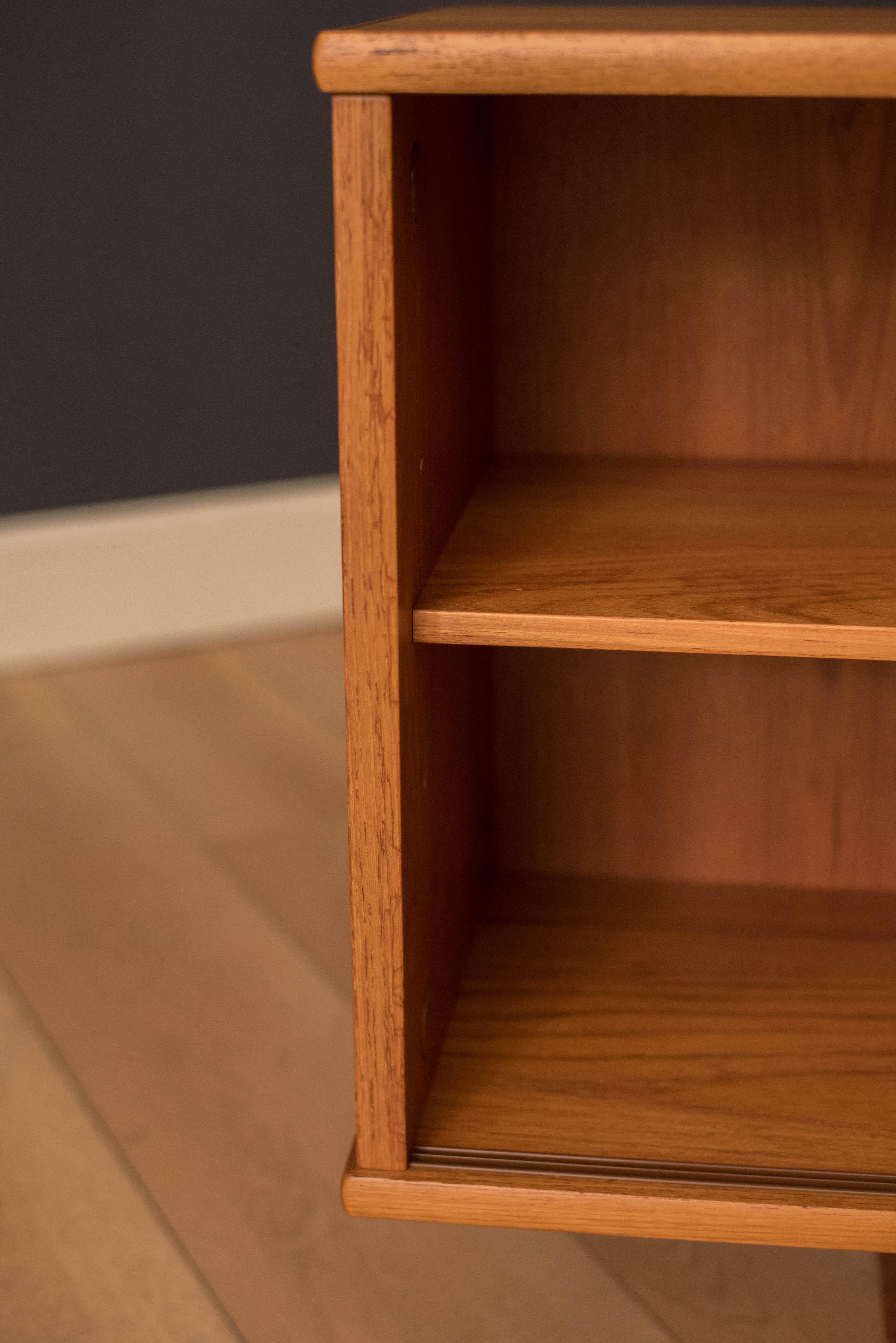 Vintage Danish Teak Bookcase Console Cabinet 5