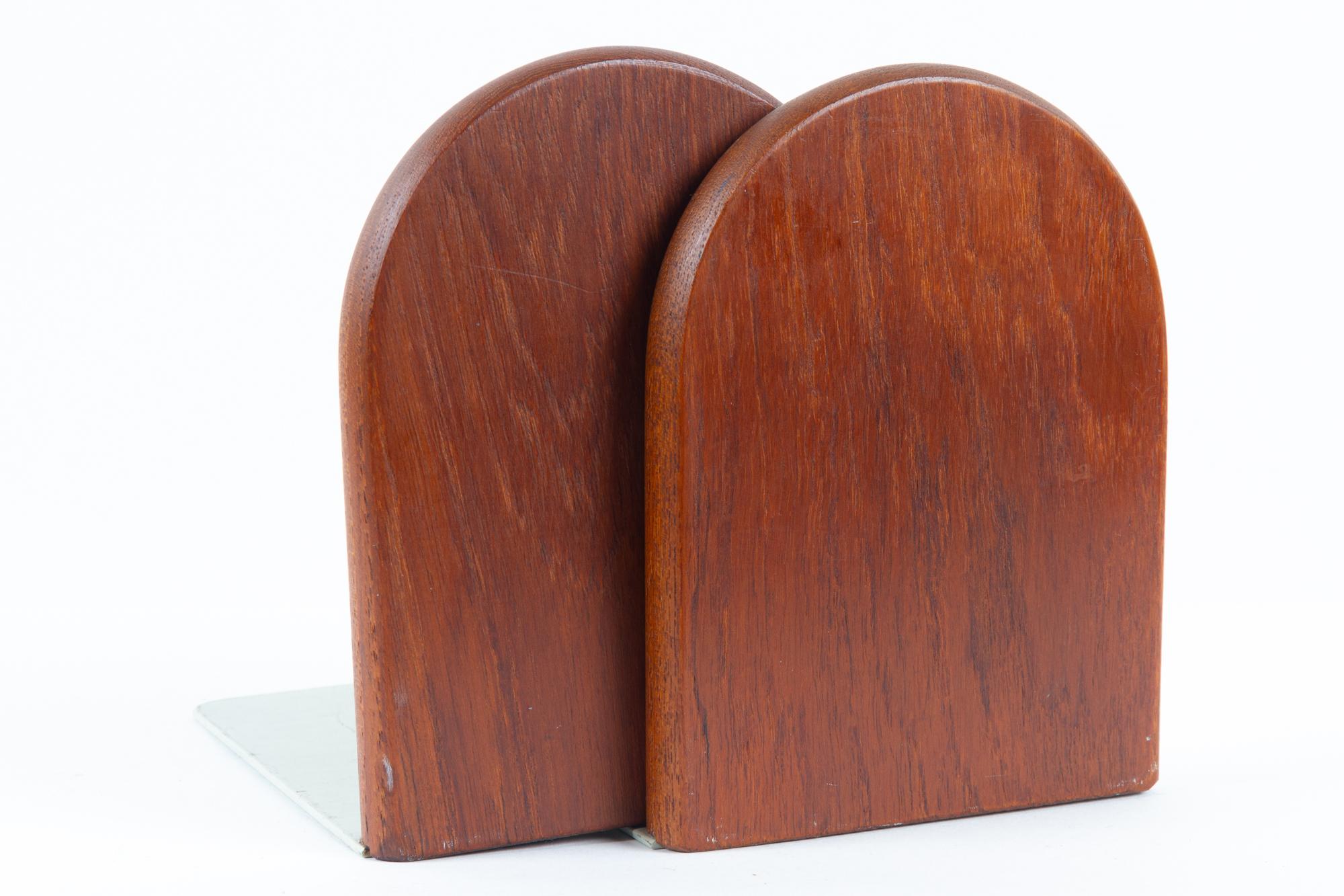 Vintage Danish Teak Bookends 1960s, Set of 2 For Sale 5