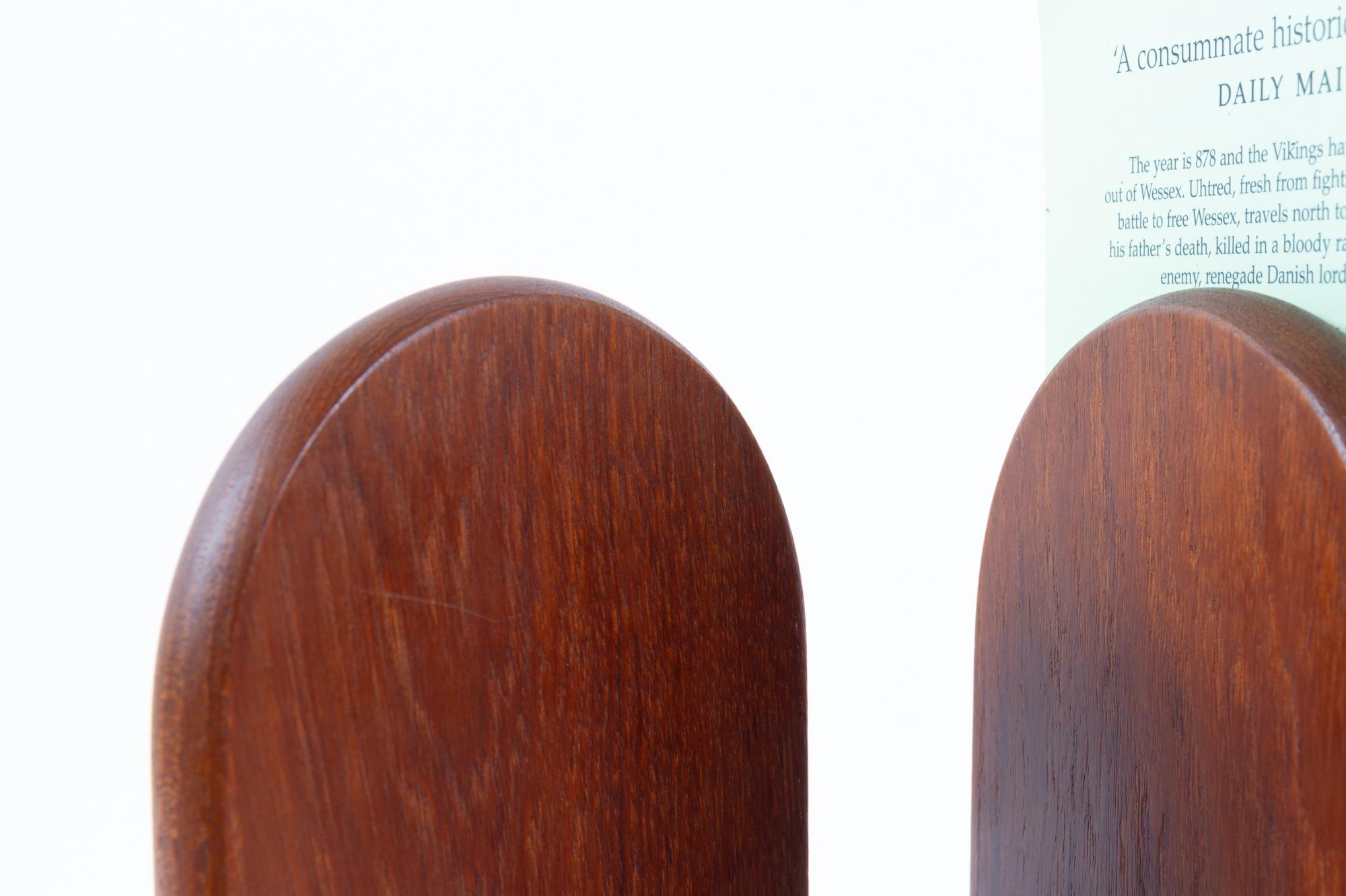 Vintage Danish Teak Bookends 1960s, Set of 2 For Sale 7