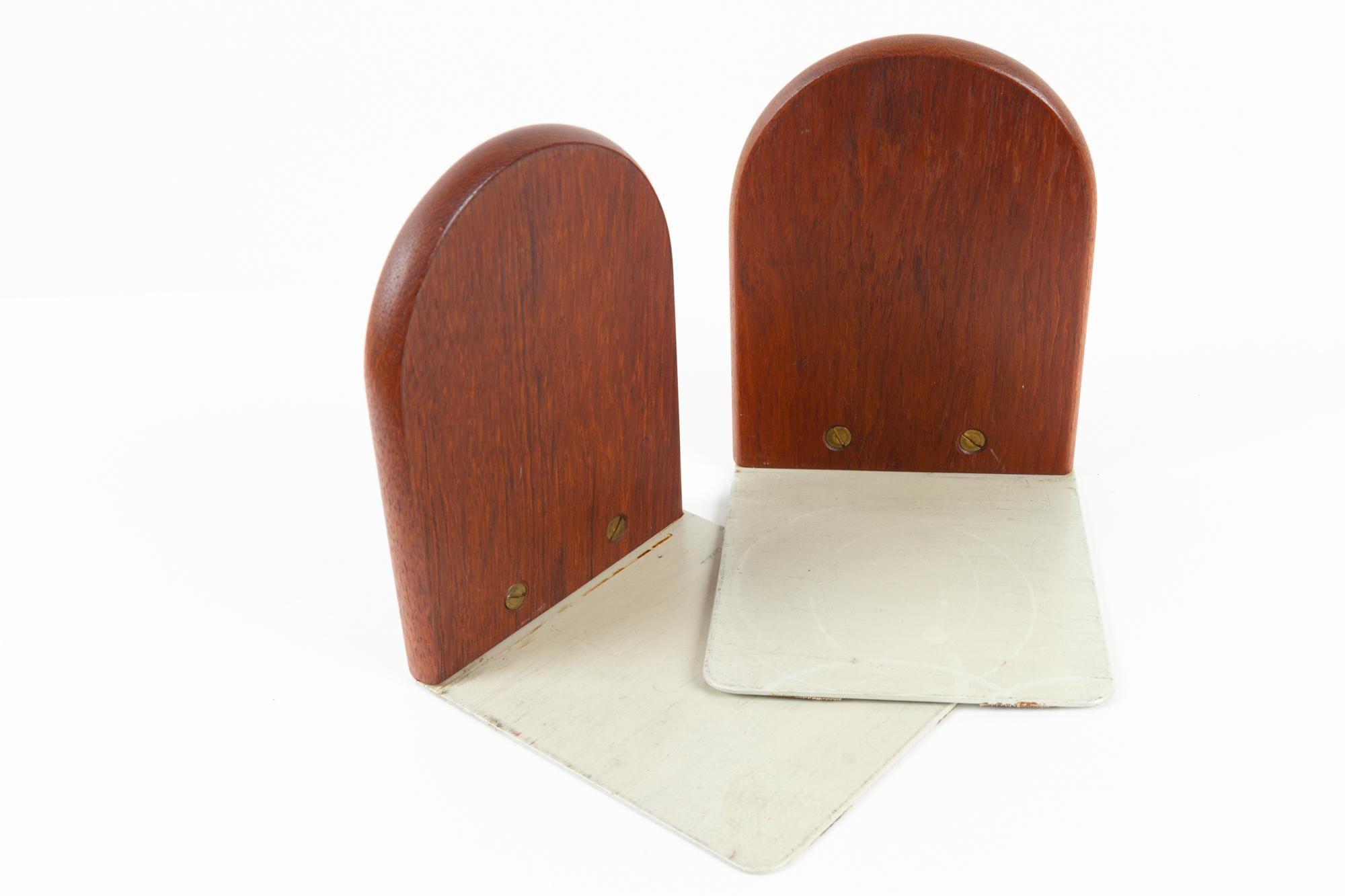 Vintage Danish Teak Bookends 1960s, Set of 2 For Sale 8