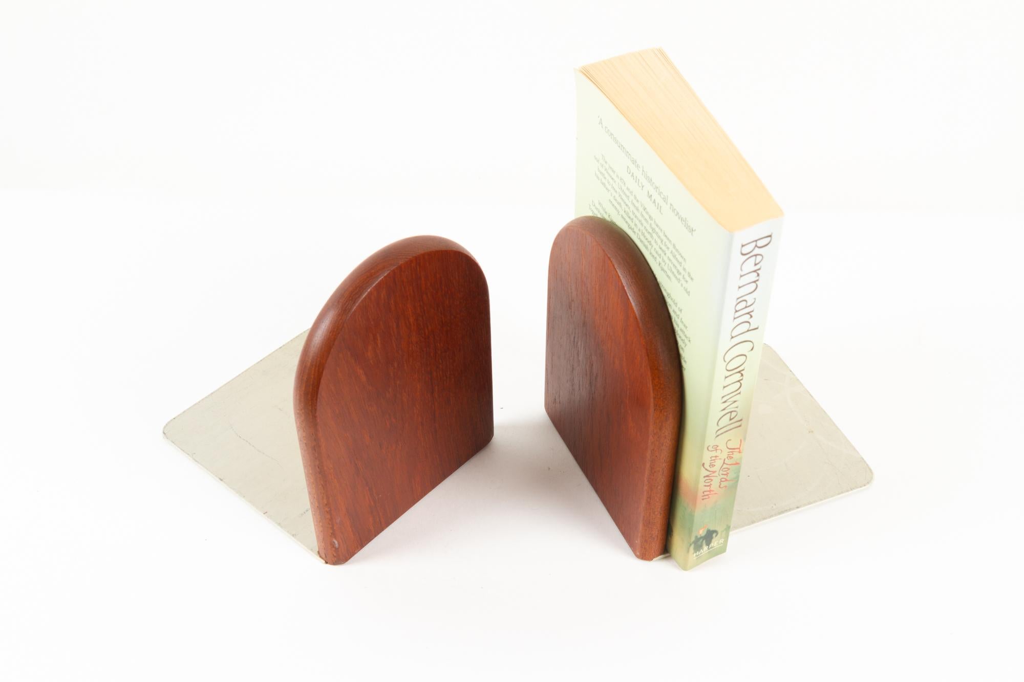 Vintage Danish Teak Bookends 1960s, Set of 2 For Sale 11