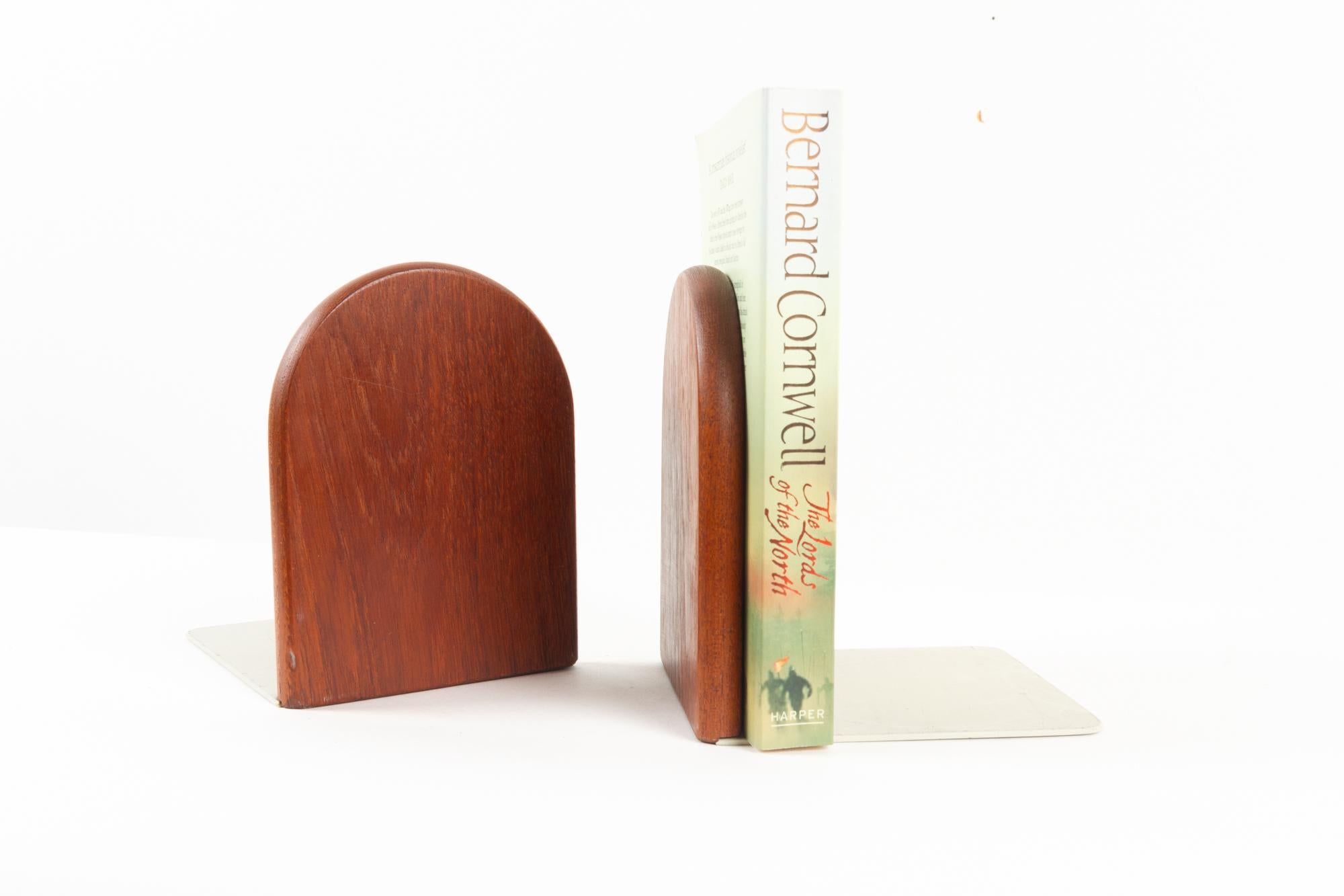 Vintage Danish Teak Bookends 1960s, Set of 2 For Sale 12