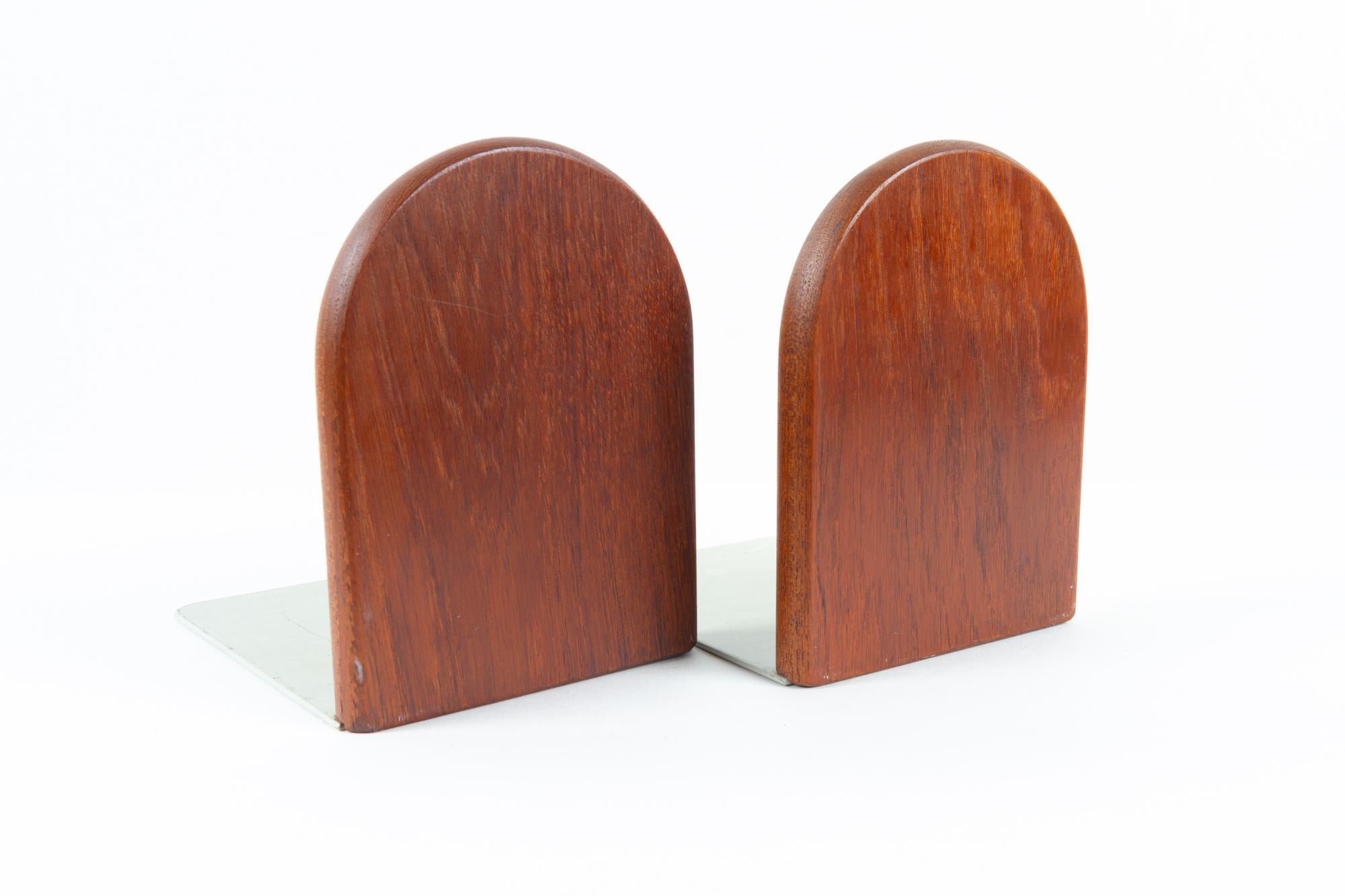 Mid-Century Modern Vintage Danish Teak Bookends 1960s, Set of 2 For Sale