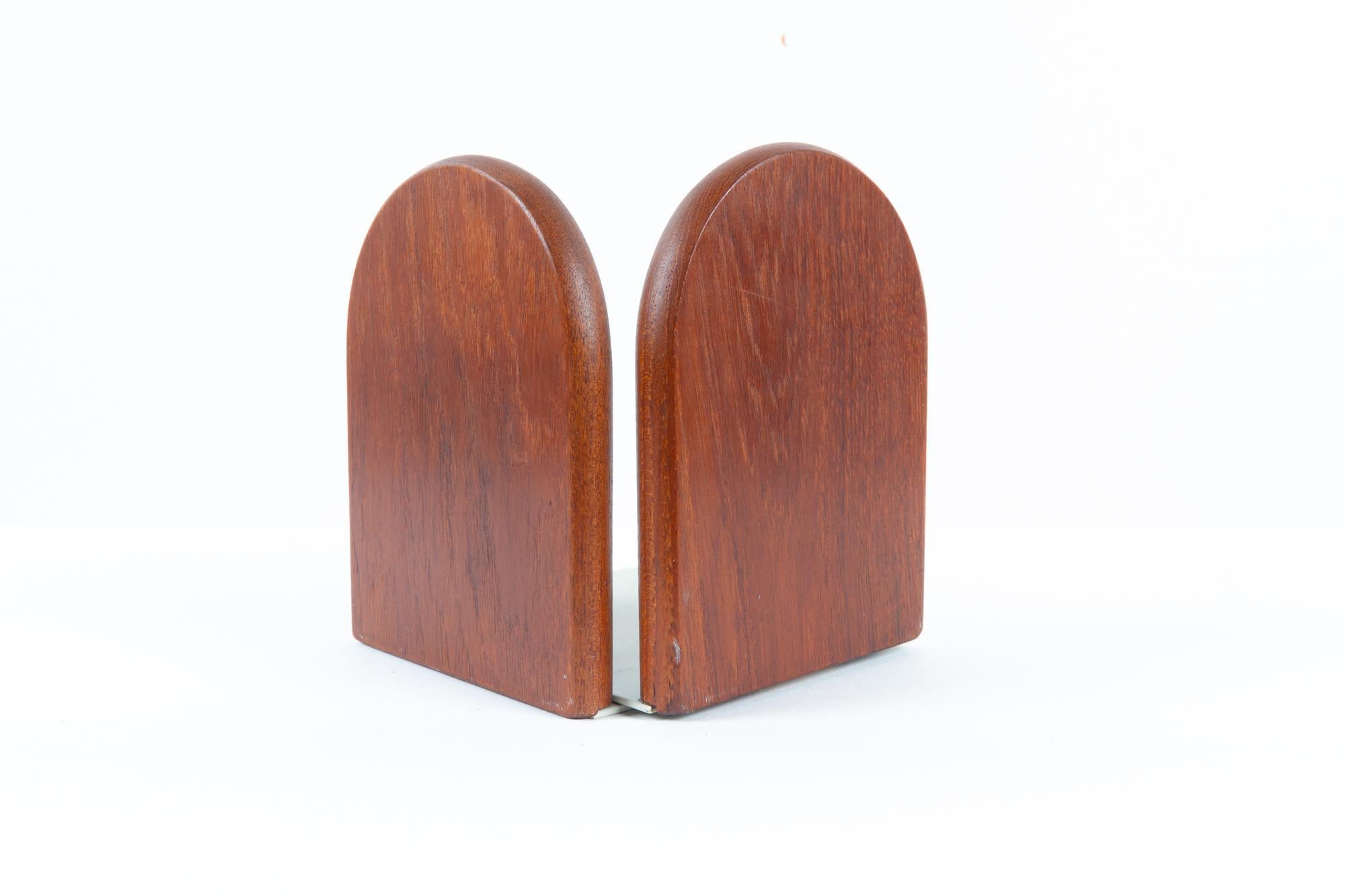 Vintage Danish Teak Bookends 1960s, Set of 2 In Good Condition For Sale In Asaa, DK