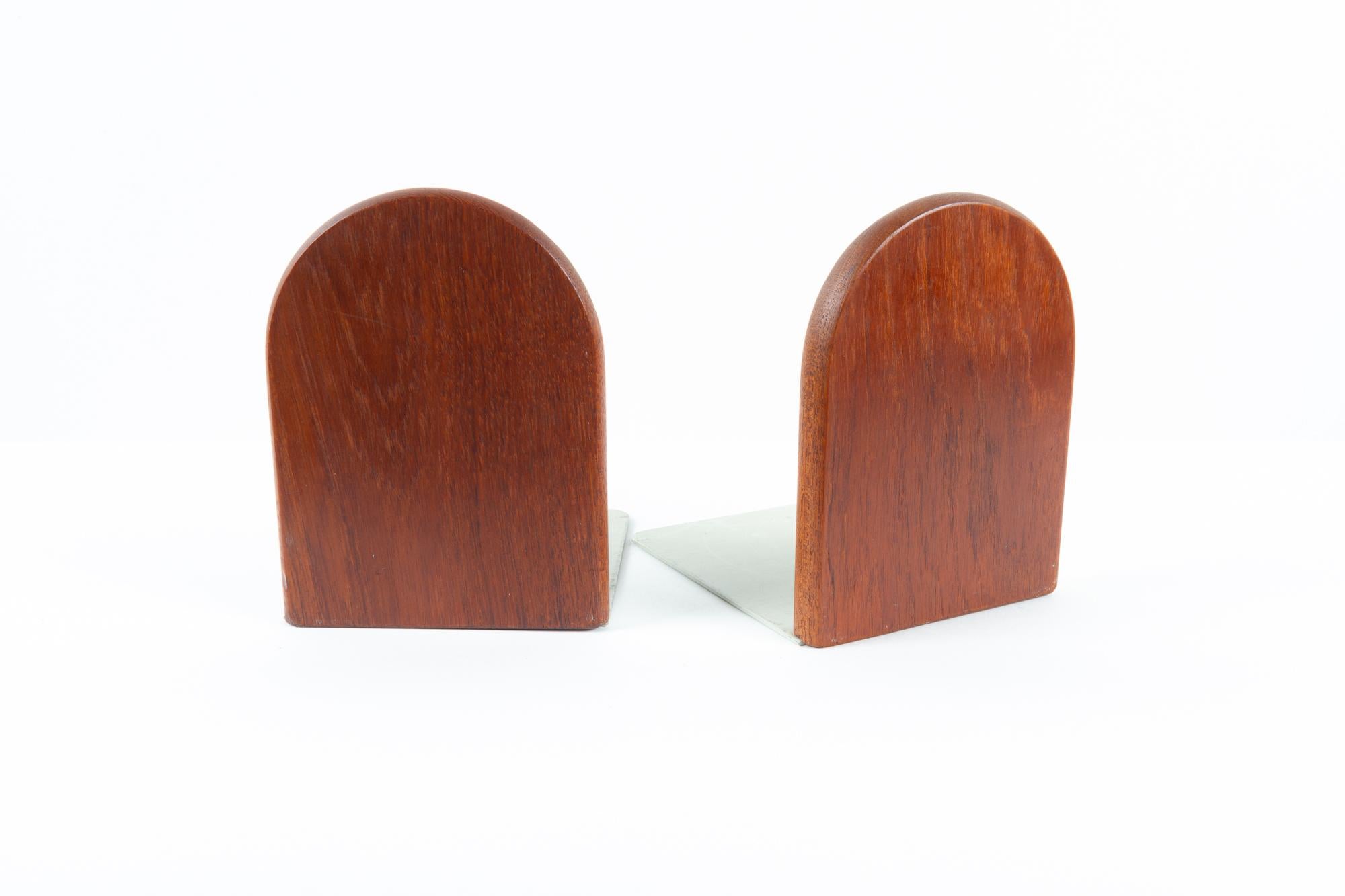 Mid-20th Century Vintage Danish Teak Bookends 1960s, Set of 2 For Sale