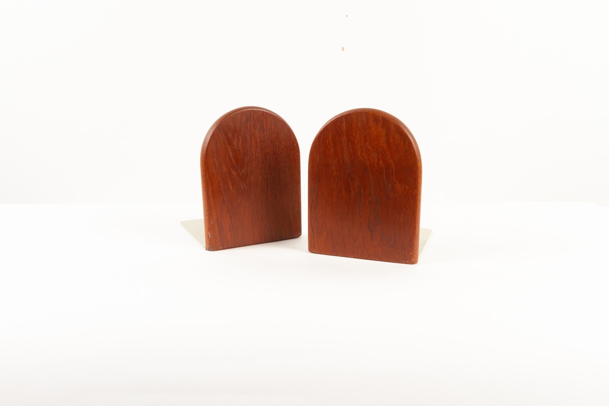 Vintage Danish Teak Bookends 1960s, Set of 2 For Sale 2