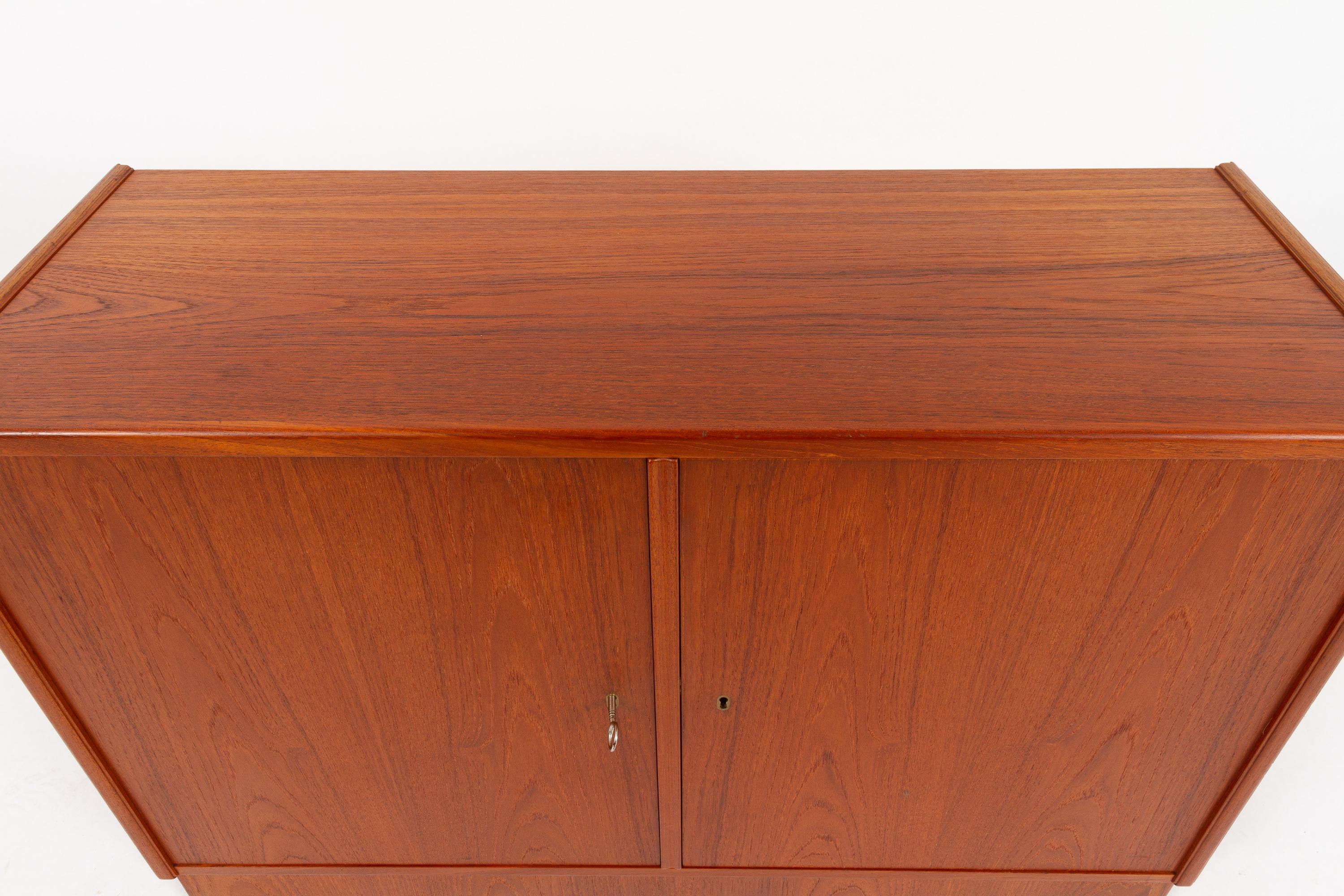 Vintage Danish Teak Cabinet 1960s In Good Condition In Asaa, DK