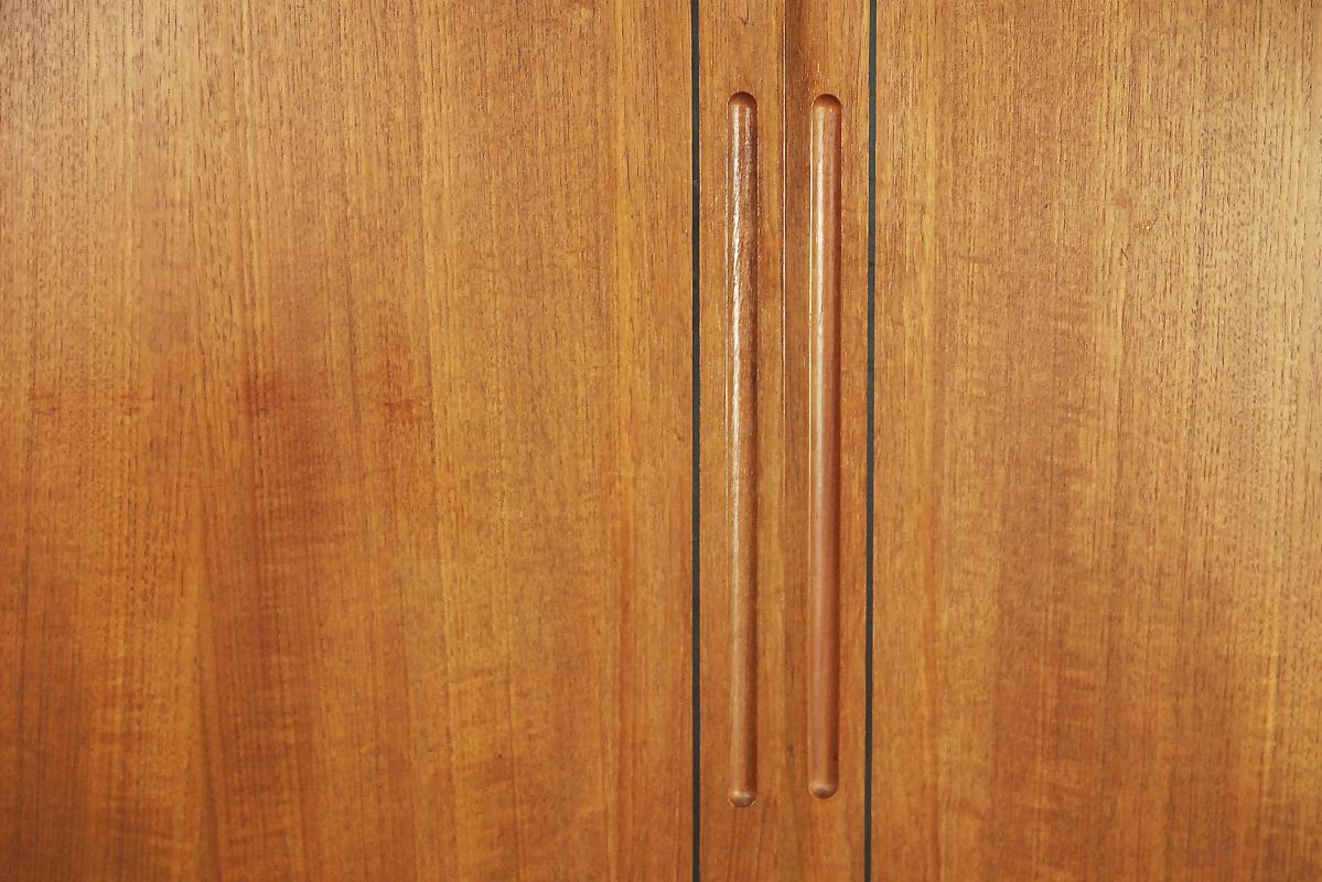 Vintage Danish Teak Cabinet with Rounded Edges and Cutlery Handles by NIHK, 1950 For Sale 8
