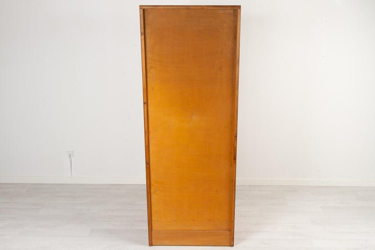 Vintage Danish Teak Cabinet with Tambour Front, 1960s For Sale 15