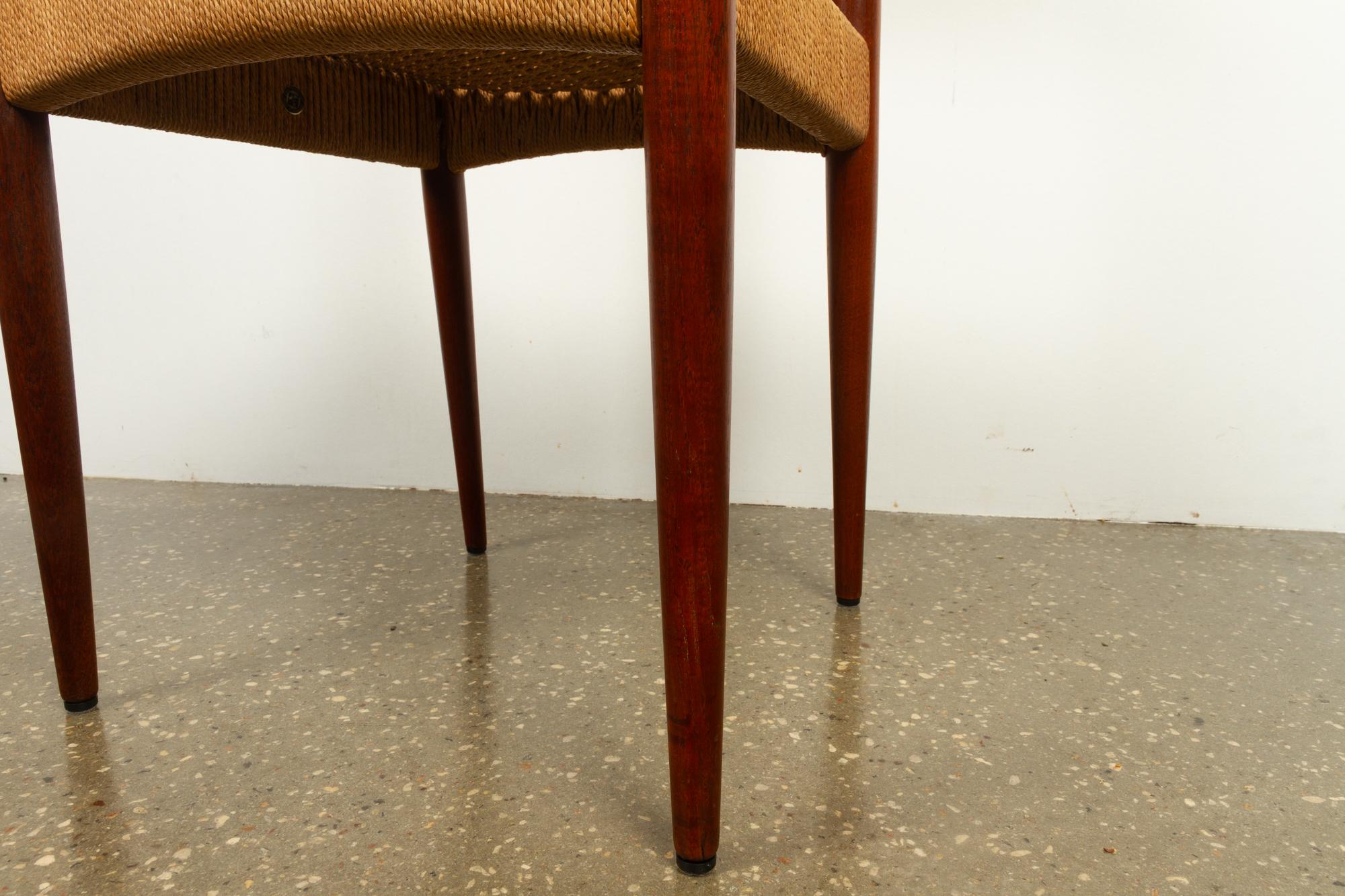 Vintage Danish Teak Chair by Arne Hovmand-Olsen for Mogens Kold, 1950s 3