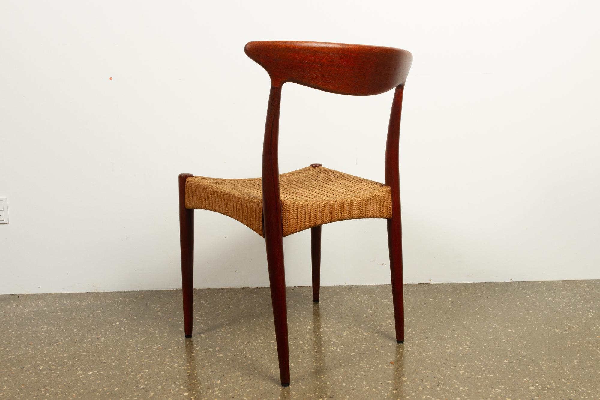 Mid-20th Century Vintage Danish Teak Chair by Arne Hovmand-Olsen for Mogens Kold, 1950s