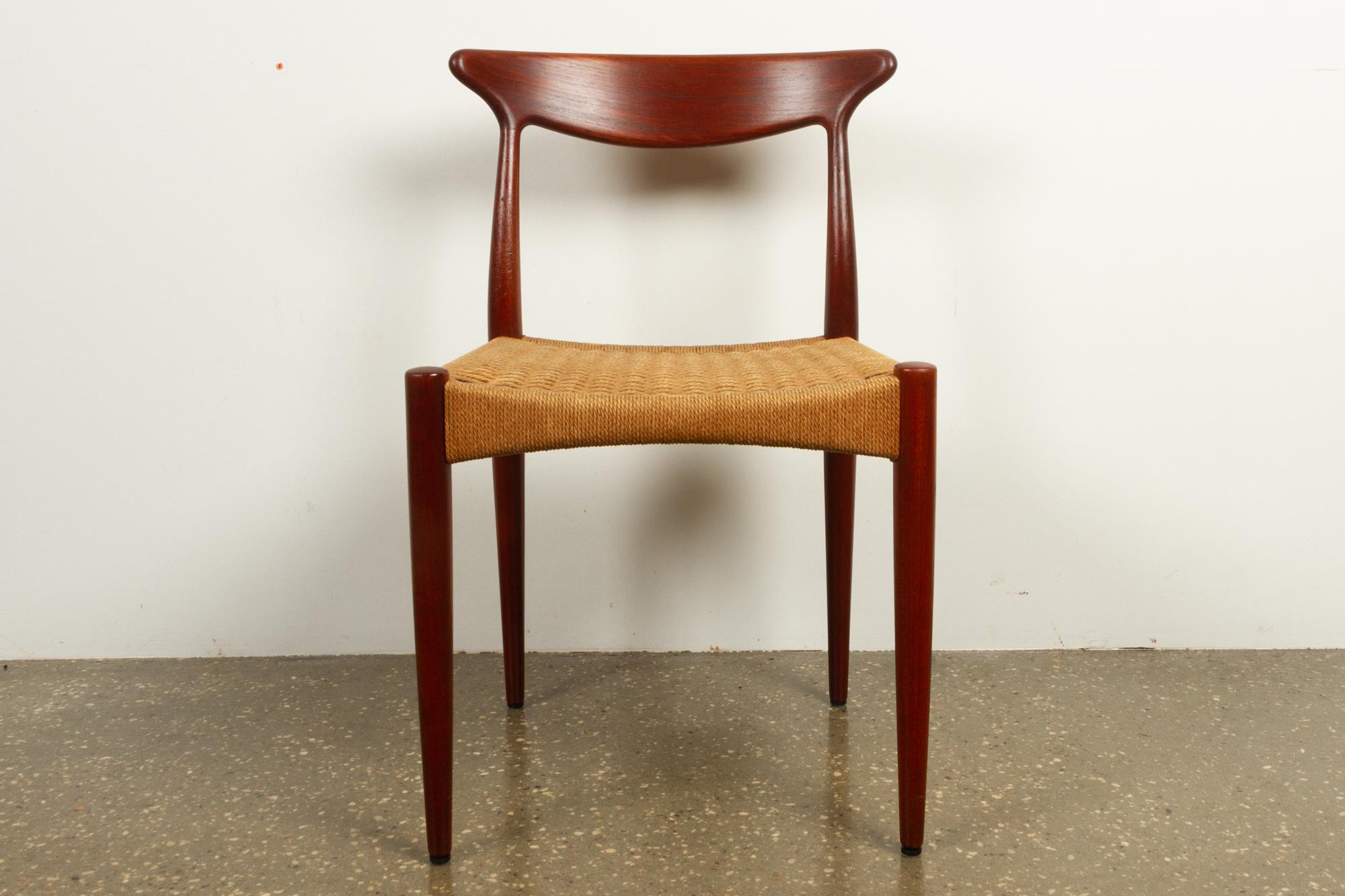 Mid-20th Century Vintage Danish Teak Chair by Arne Hovmand-Olsen for Mogens Kold, 1950s