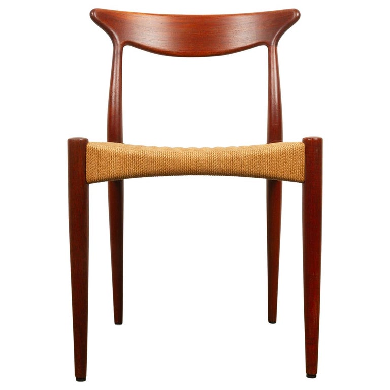 Vintage Danish Teak Chair by Arne Hovmand-Olsen for Mogens Kold, 1950s For  Sale at 1stDibs