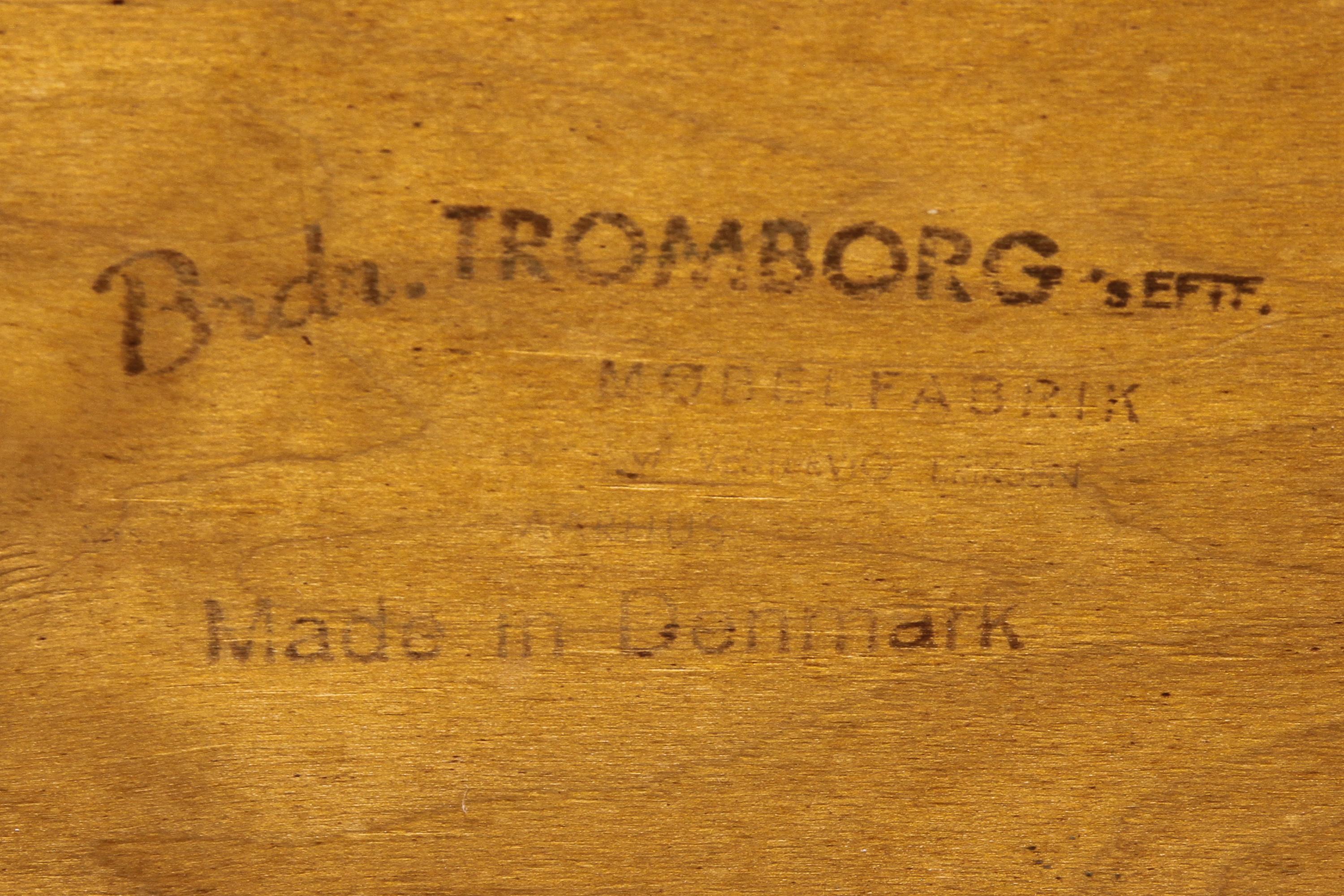 Faux Leather Vintage Danish Teak Chair by Vestervig Eriksen for Brdr, Tromborg, 1960s
