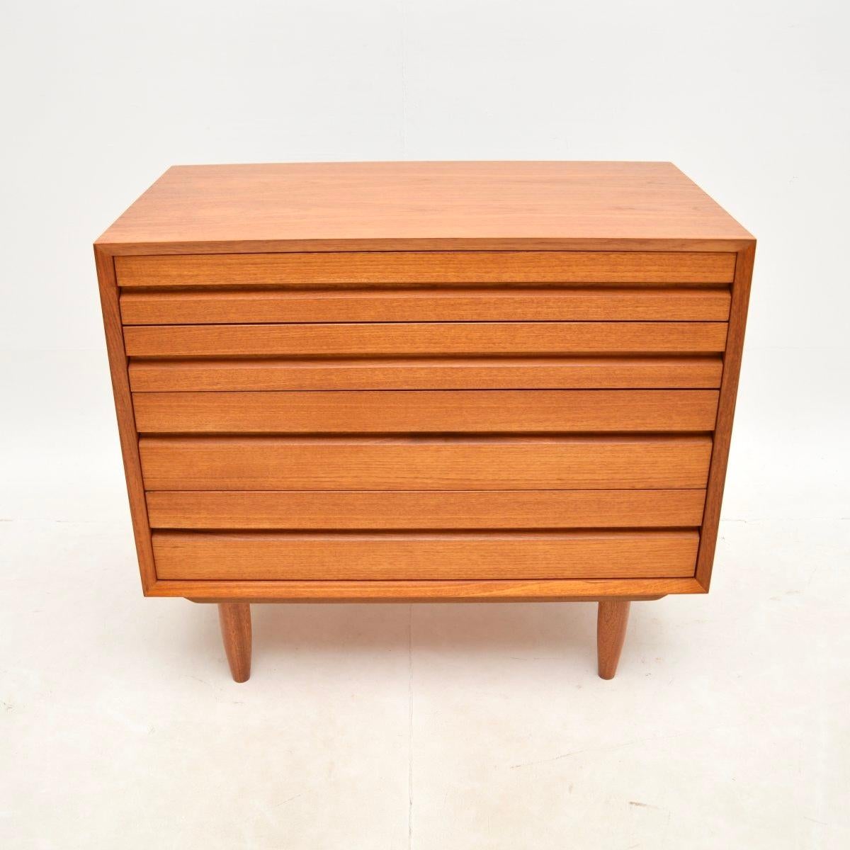 Mid-Century Modern Vintage Danish Teak Chest of Drawers by Poul Cadovius For Sale