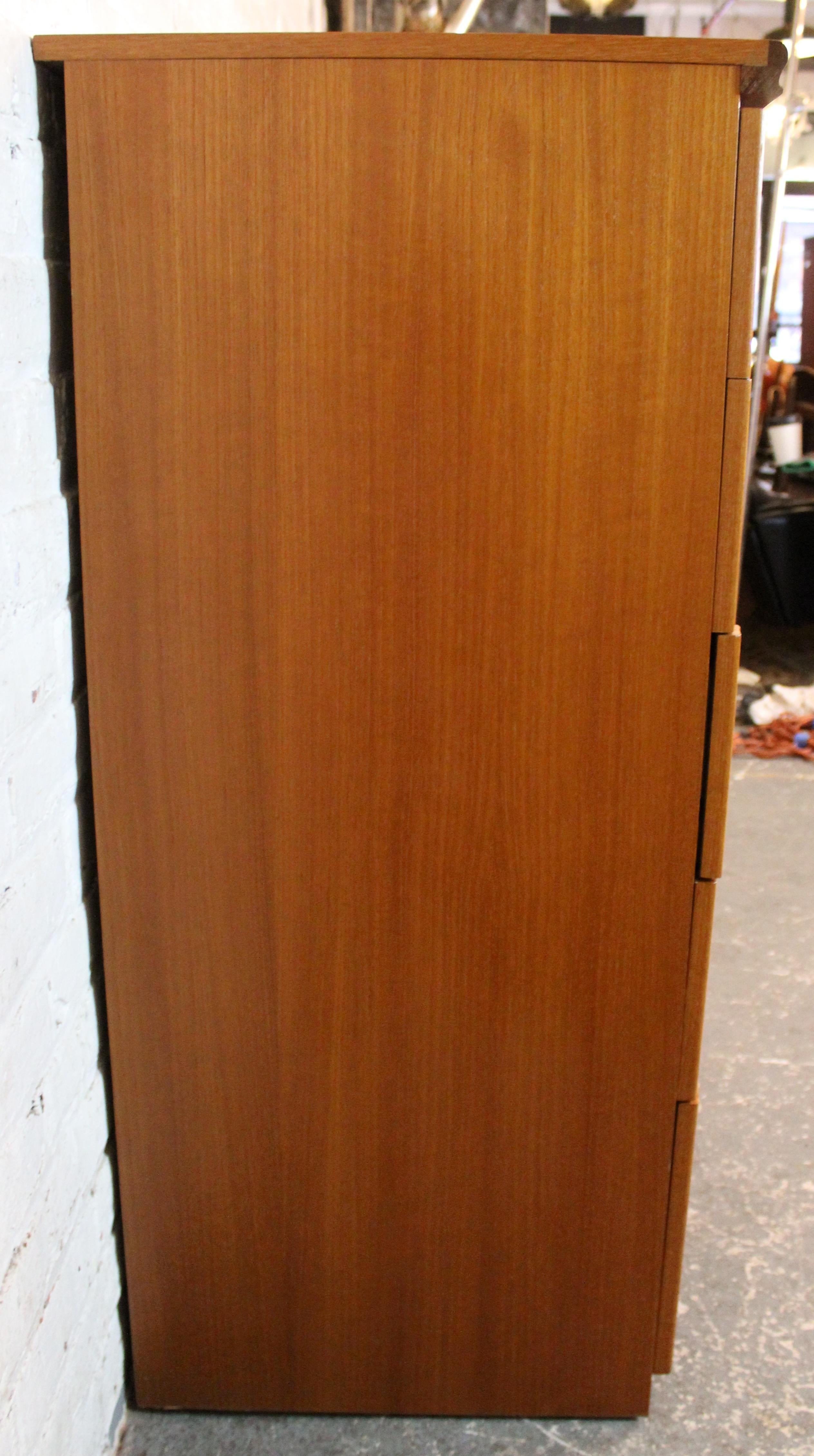Mid-Century Modern Vintage Danish Teak Chest of Drawers For Sale