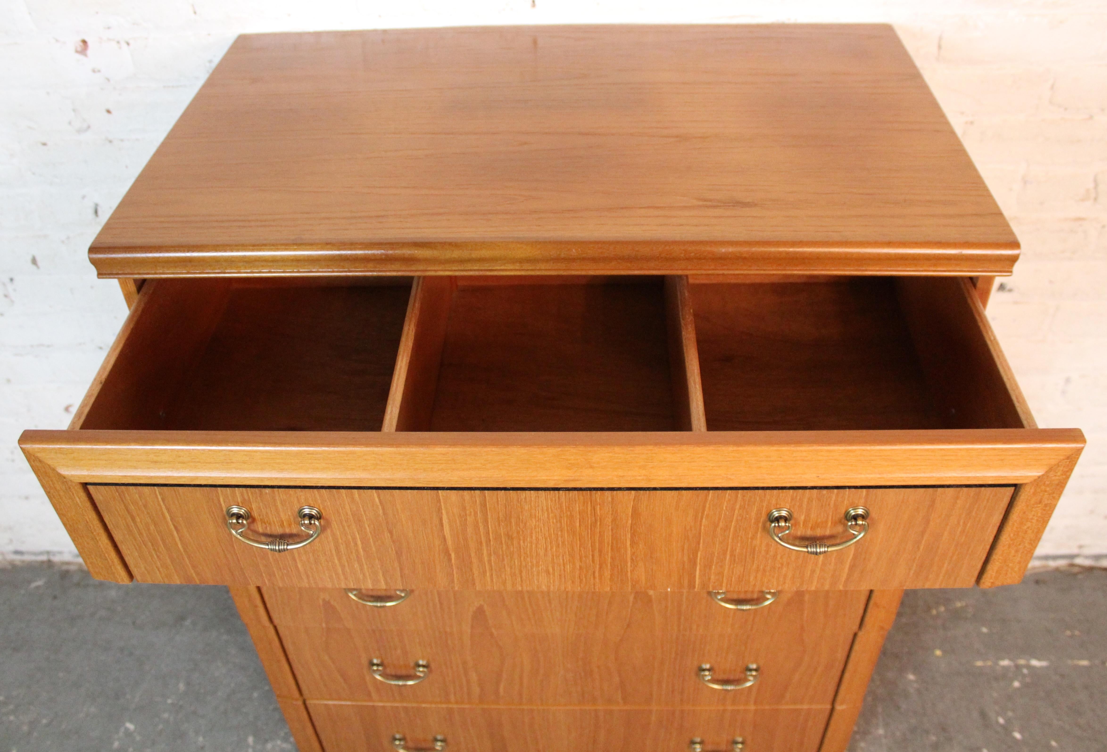 Vintage Danish Teak Chest of Drawers For Sale 1