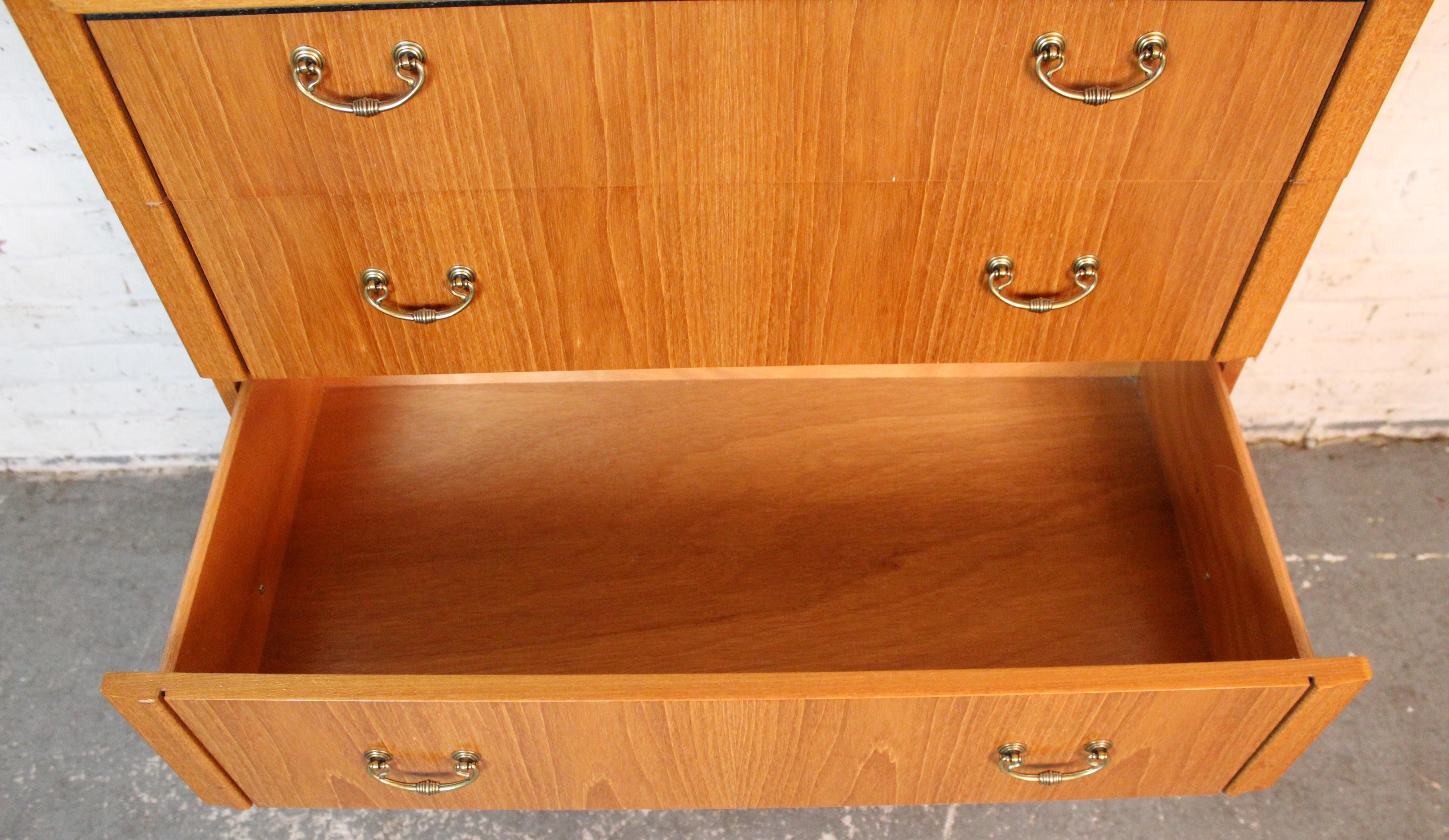 Vintage Danish Teak Chest of Drawers For Sale 3