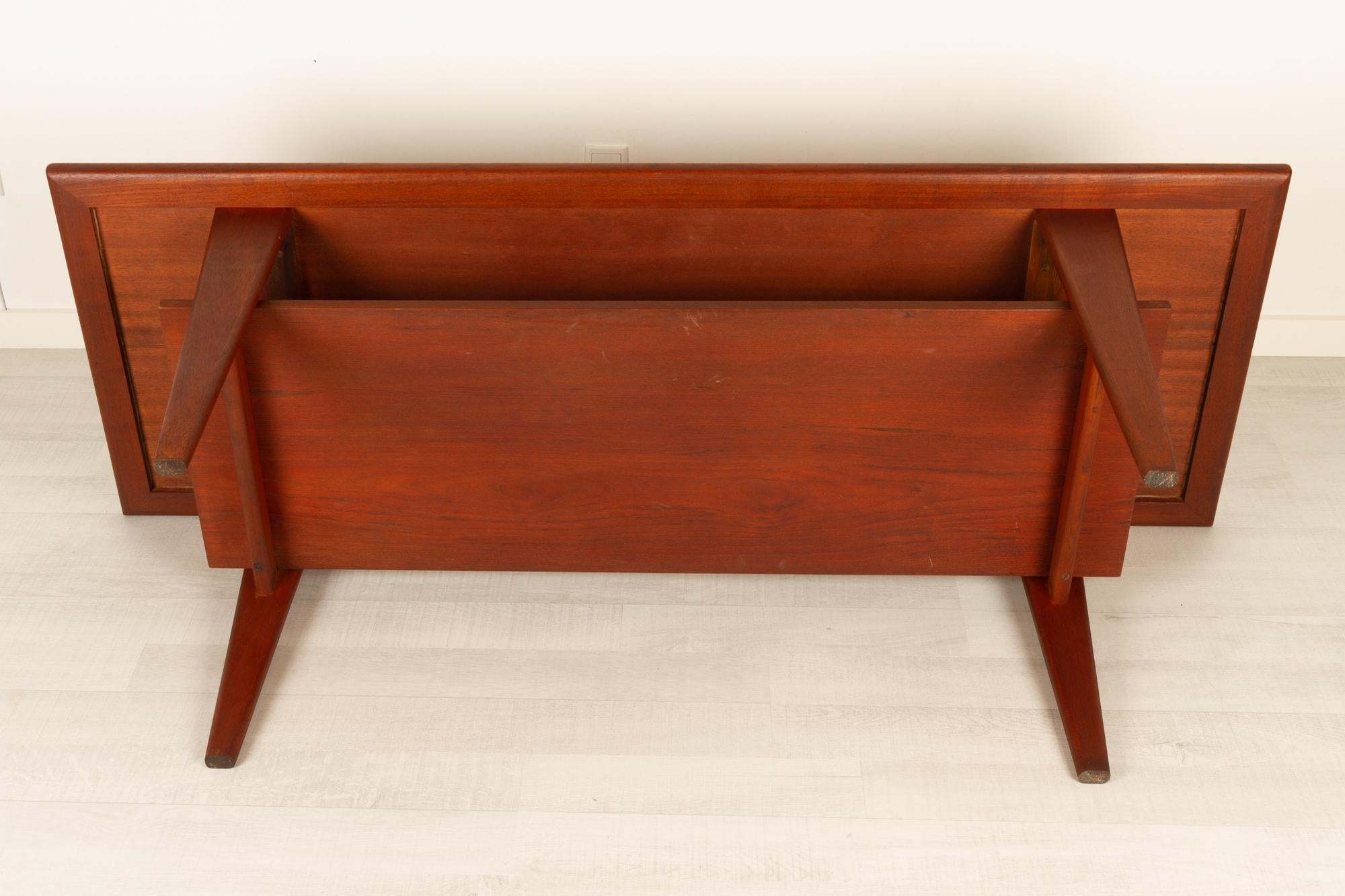 Vintage Danish Teak Coffee Table, 1960s 10