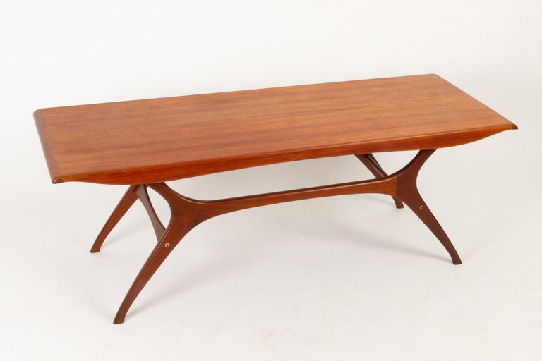 Vintage Danish Teak Coffee Table 1960s At 1stdibs - Vintage Scandinavian Coffee Table