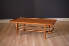 Vintage Danish Teak Coffee Table and Magazine Rack