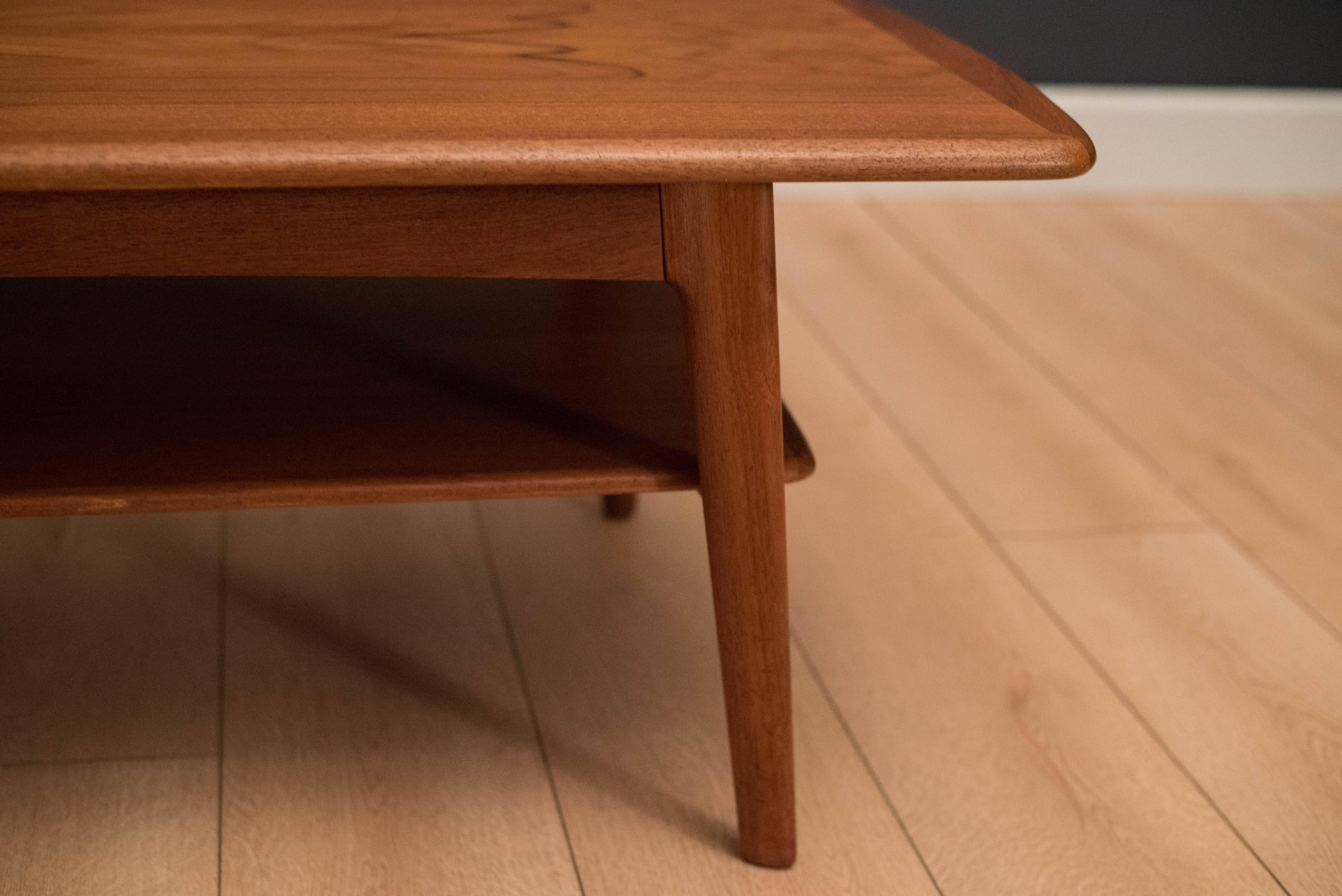 Vintage Danish Teak Coffee Table by Svend A. Madsen In Good Condition In San Jose, CA