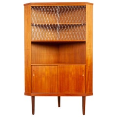 Vintage Danish Teak Corner Cabinet, 1960s