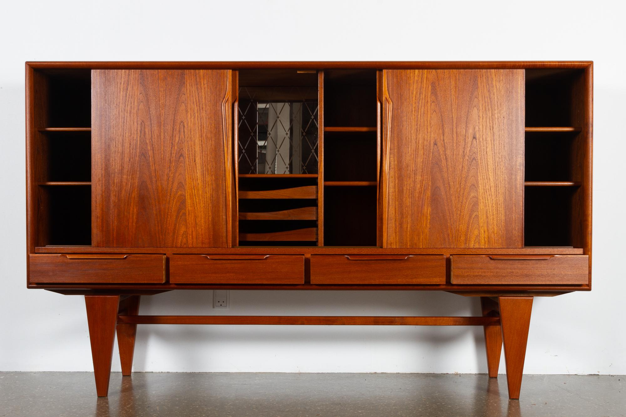 vintage teak credenza