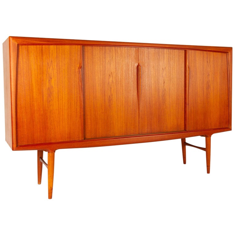 Vintage Danish Teak Credenza By Axel Christensen 1960s For Sale