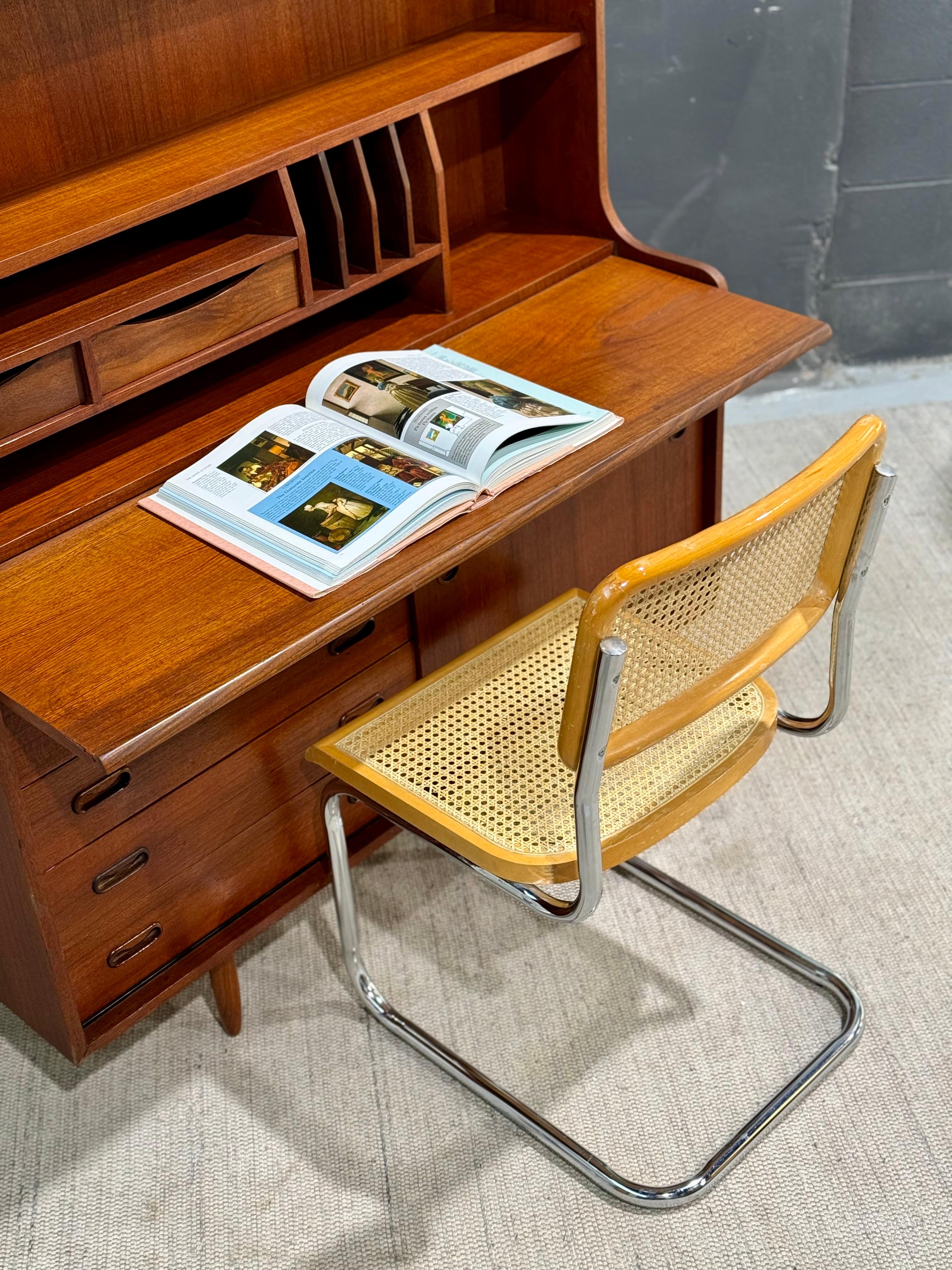 Mid-20th Century Vintage Danish Teak Credenza / Secretary Desk  For Sale