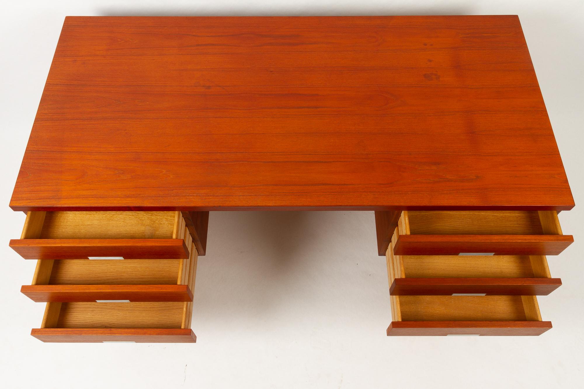 Vintage Danish Teak Desk, 1960s 9