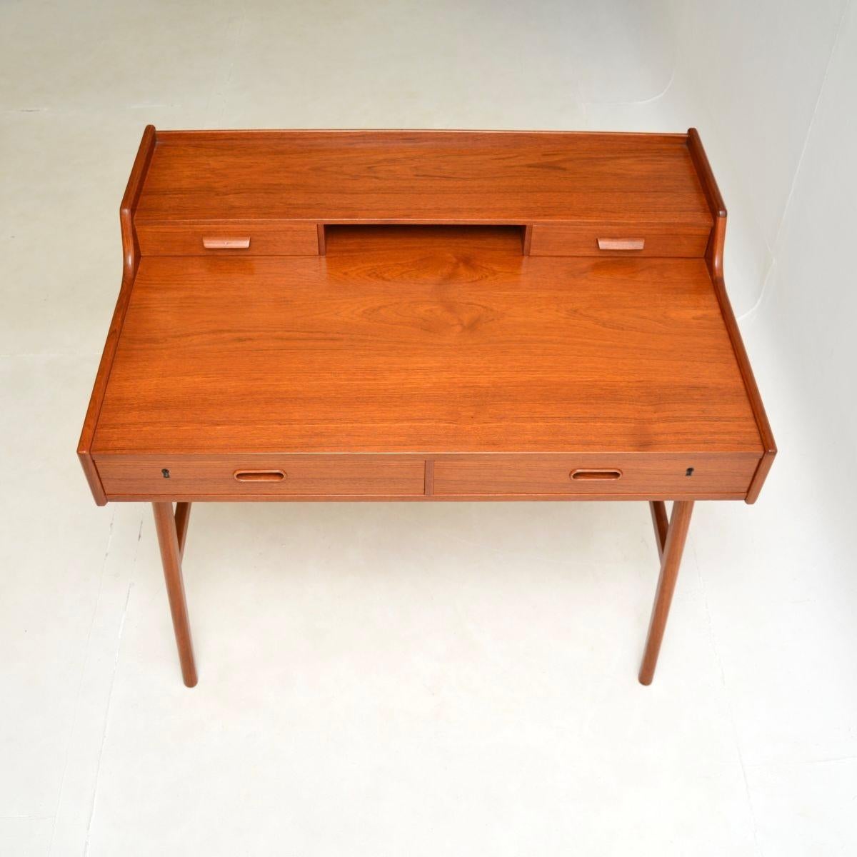 Vintage Danish Teak Desk by Arne Wahl Iversen 5