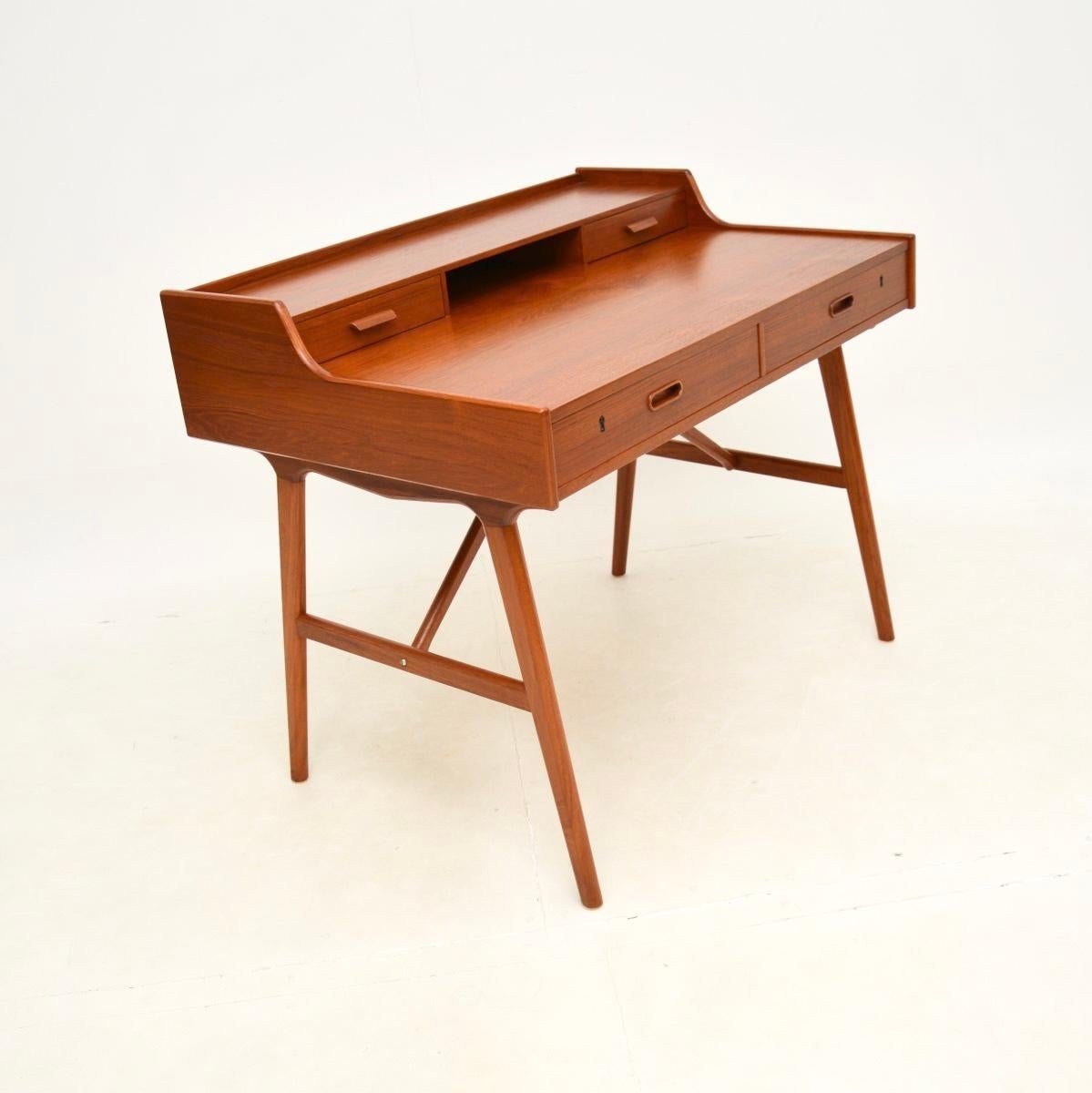 Mid-Century Modern Vintage Danish Teak Desk by Arne Wahl Iversen