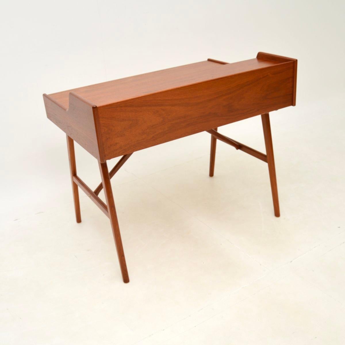 Vintage Danish Teak Desk by Arne Wahl Iversen 1