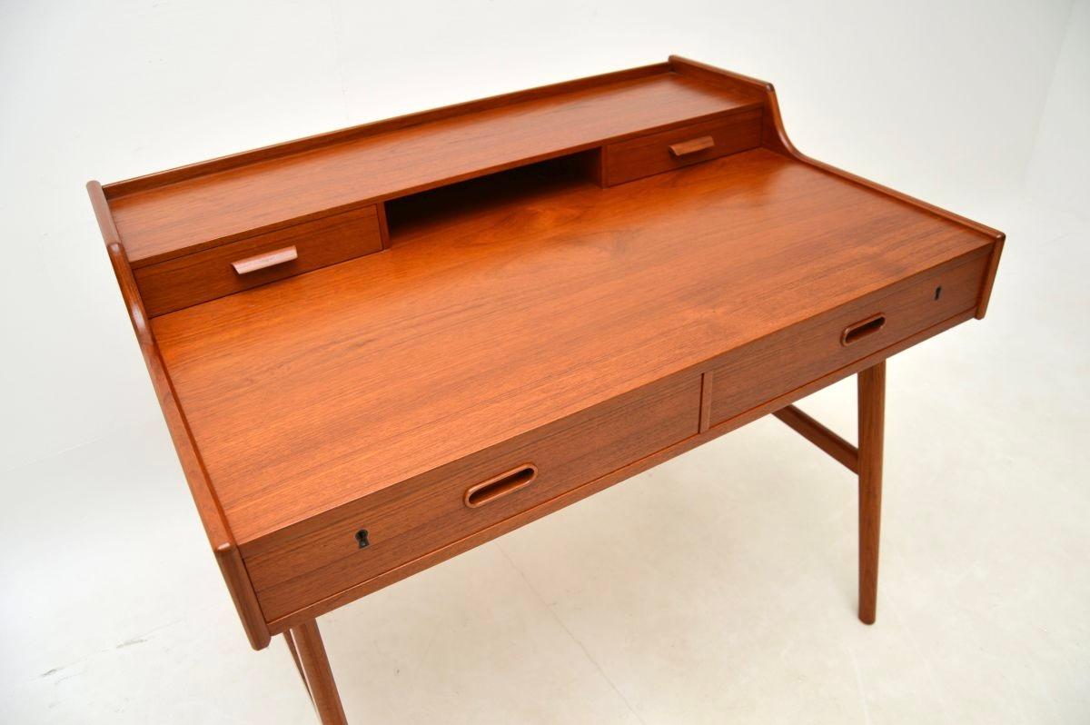 Vintage Danish Teak Desk by Arne Wahl Iversen 3