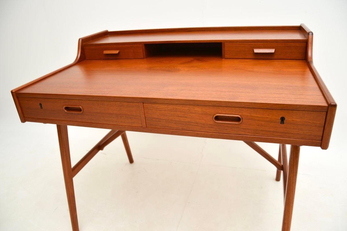 Vintage Danish Teak Desk by Arne Wahl Iversen 4