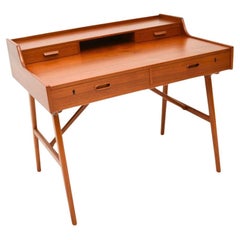 Vintage Danish Teak Desk by Arne Wahl Iversen