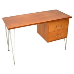 Vintage Danish Teak Desk by Heinrich Roepstorff