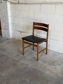 Vintage Danish Teak Dining Chair Mid Century Scandinavian Modern Side Chair